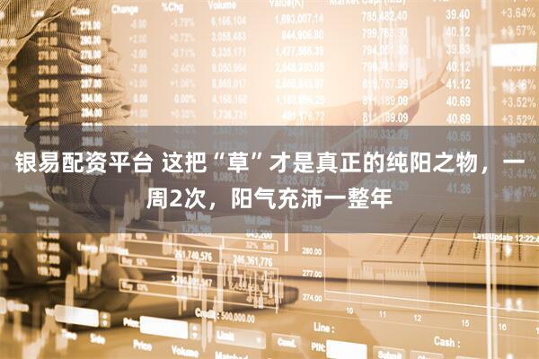 银易配资平台 这把“草”才是真正的纯阳之物，一周2次，阳气充沛一整年